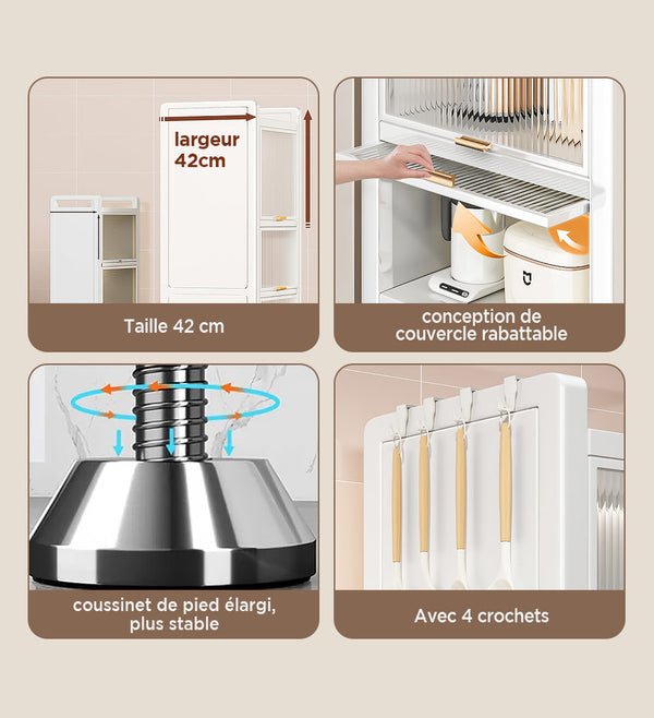 Armoire de rangement de cuisine utilitaire