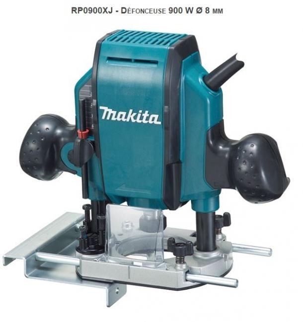Défonceuse 900 W Ø 8 mm MAKITA RP0900XJ