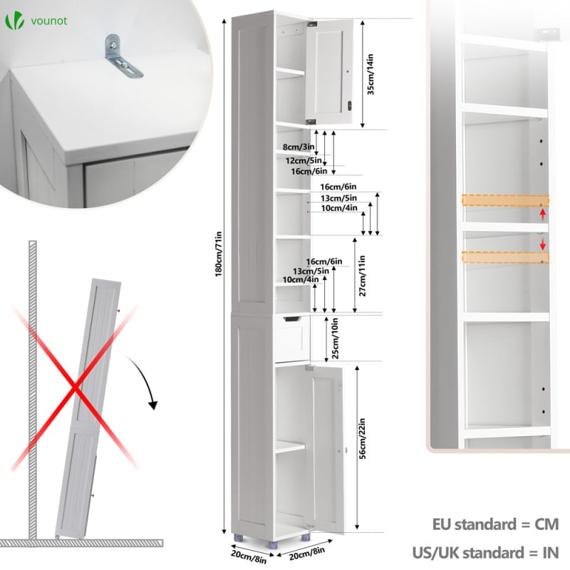 Meuble rangement salle de bain