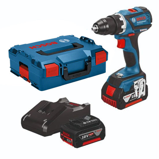 Perceuse Visseuse GSR 18V-EC (Brushless) 2x5,0 Ah L-BOXX - 0615990L3C BOSCH PRO