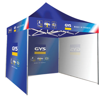 Barnum GYS 3 x 3m - avec 3 baches latérales  - 098022 GYS