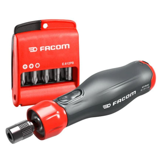 Tournevis électrique 4V E-PROTWIST avec 10 embouts PH - PZ - Torx - ATPA4V.J12IPB Facom