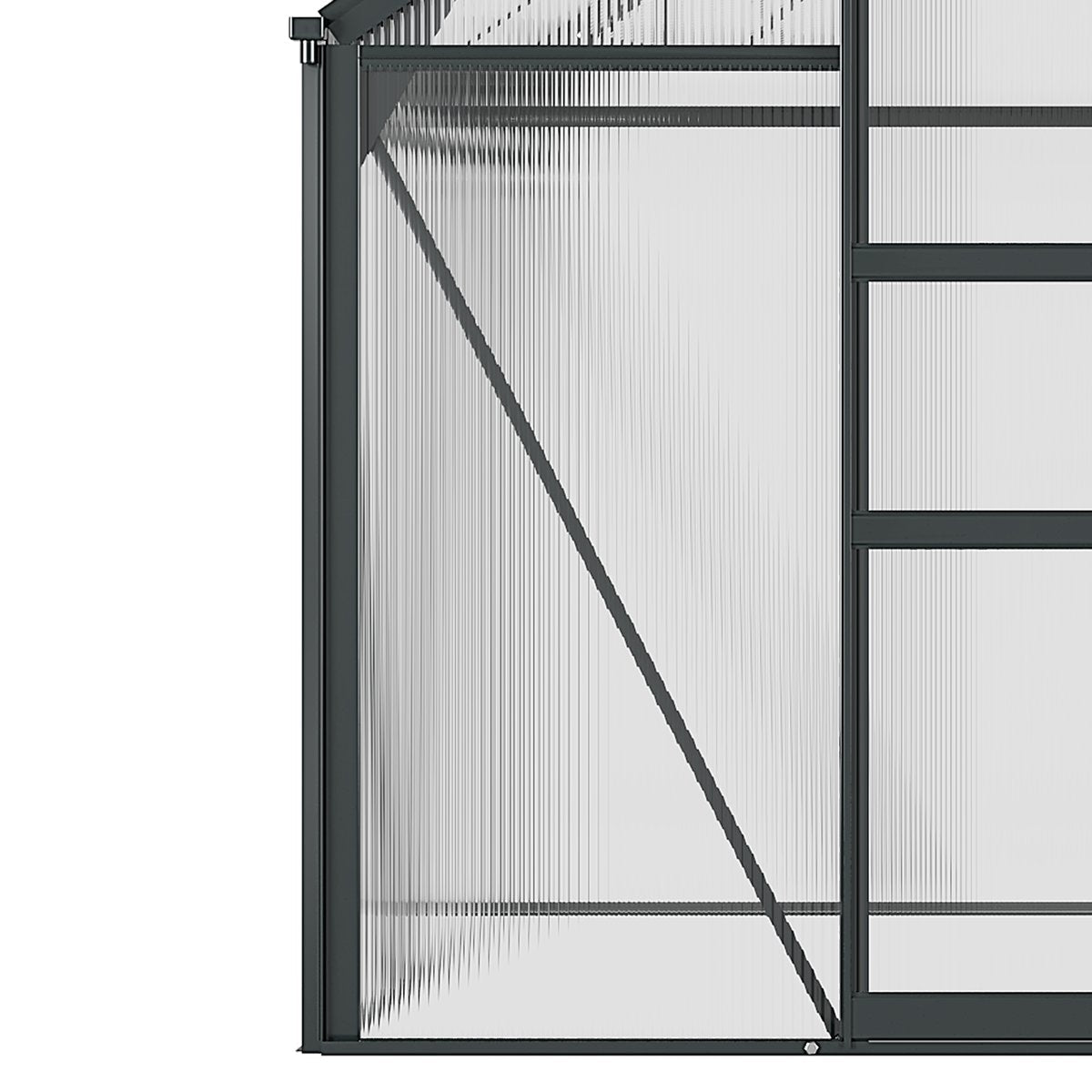 Serre de jardin polycarbonate alu