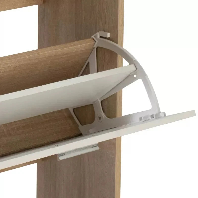 Meuble à chaussure étagère 3 portes blanches