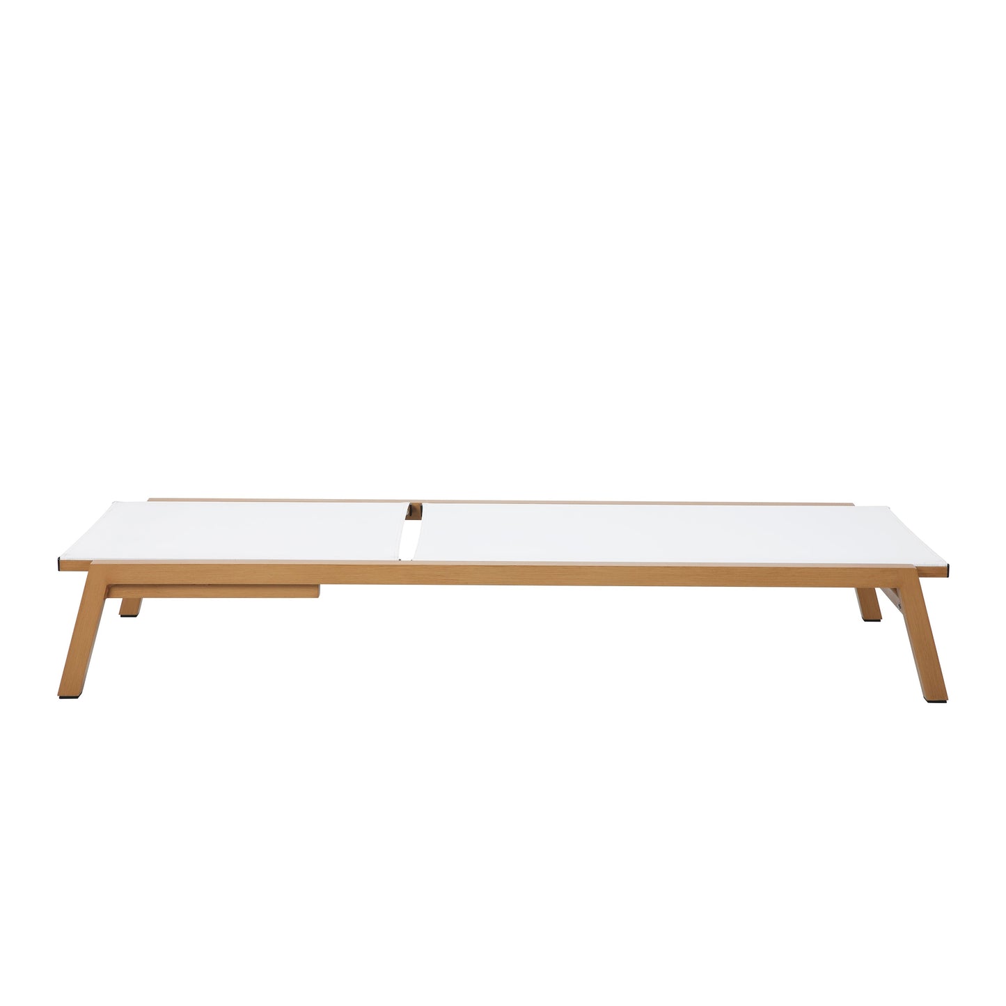 Bain de soleil aspect bois/crème