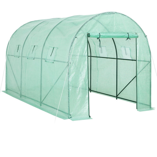 Serre de jardin tunnel 350x200x200 cm avec bâche en polyéthylène