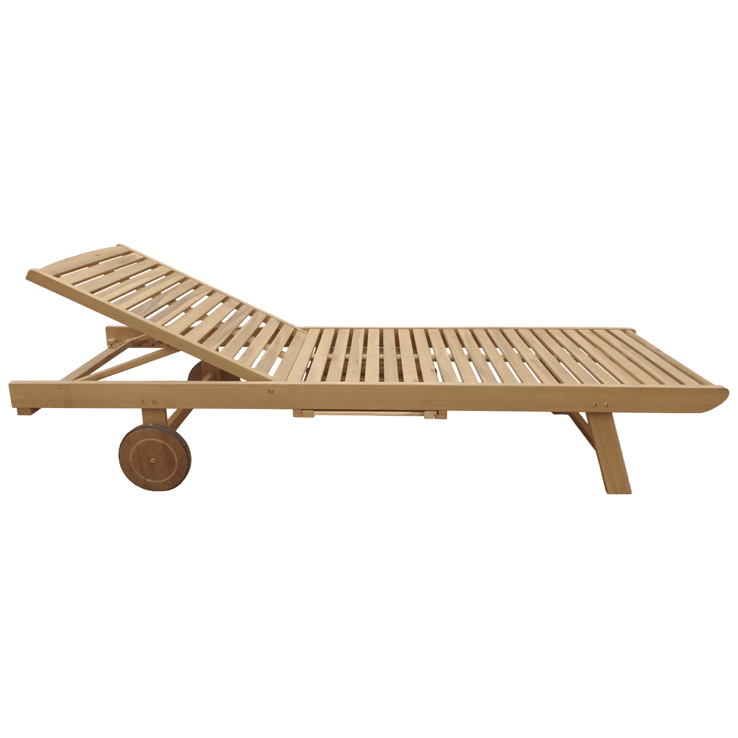 Bain de soleil pliant en acacia