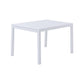 Salon de jardin extensible 132/264 en aluminium blanc - 10 places