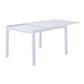 Salon de jardin extensible 132/264 en aluminium blanc - 10 places
