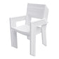 Salon de jardin extensible 132/264 en aluminium blanc - 10 places