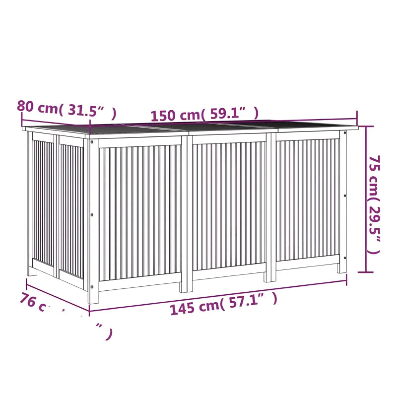Boîte de rangement de jardin