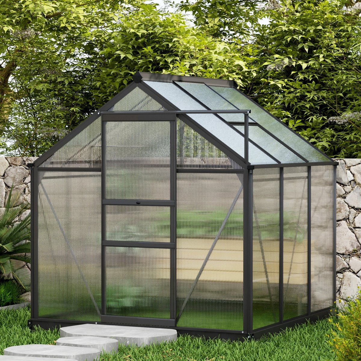 Serre de jardin polycarbonate alu