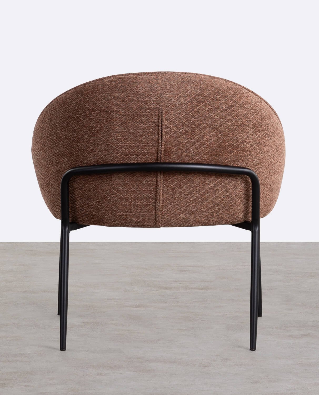 Fauteuil en tissu et métal