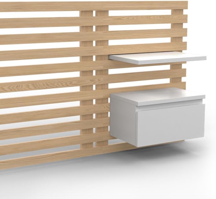 Tête de Lit Suspendue en Lattes - 240 cm