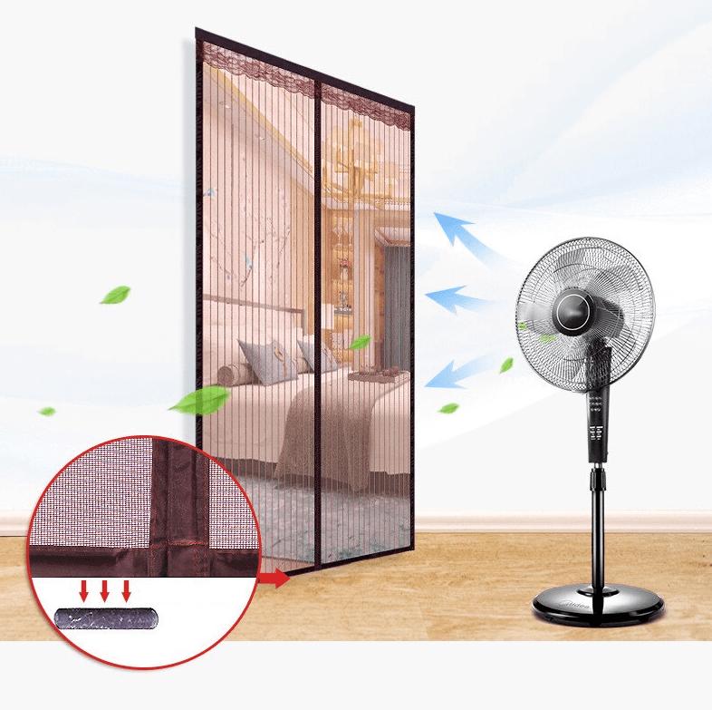 Rideau anti moustique magnétique aimanté