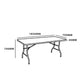 Table de Jardin Pliante 6 Personnes- 183 cm Rectangulaire
