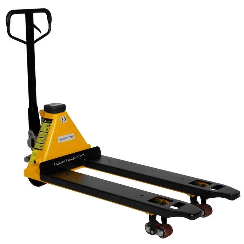 Transpalette peseur haute précision 0,1 % à piles